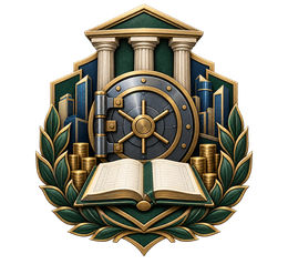 BankLife vault-and-ledger crest