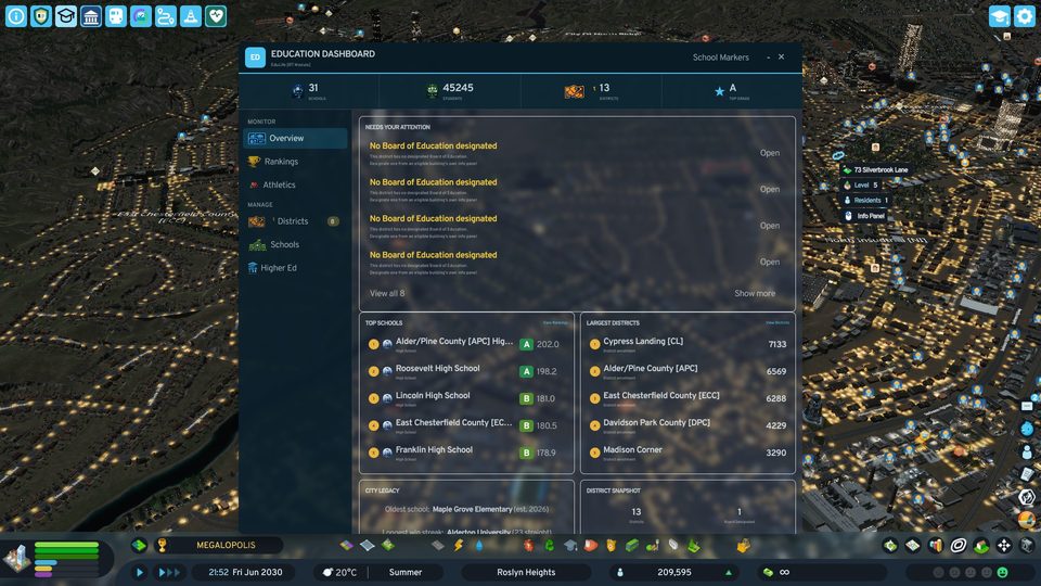 EduLife Education Dashboard overview