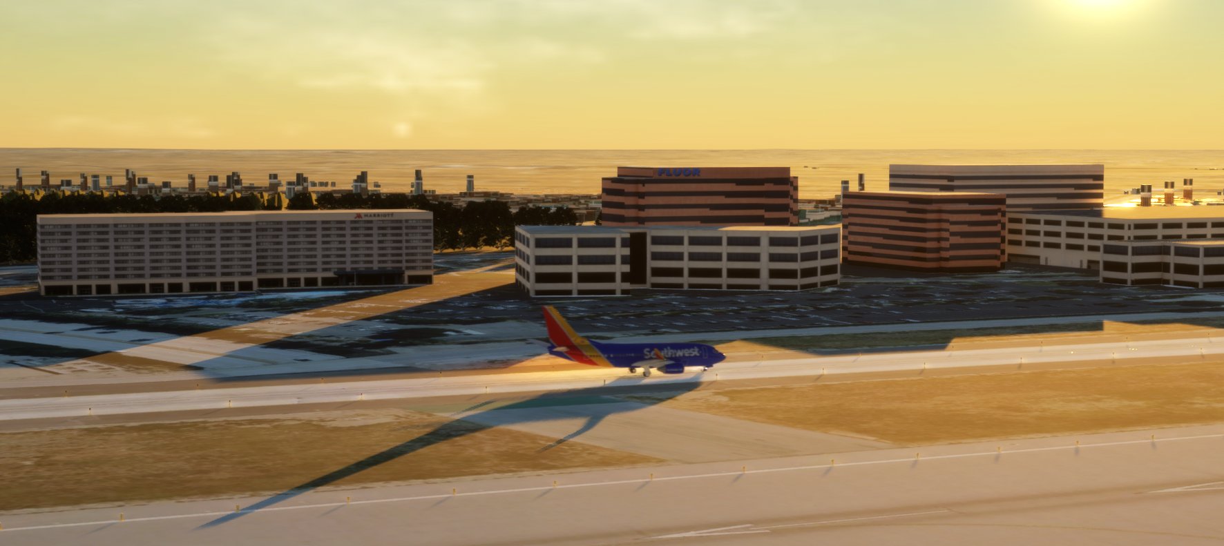 KLGB runway view
